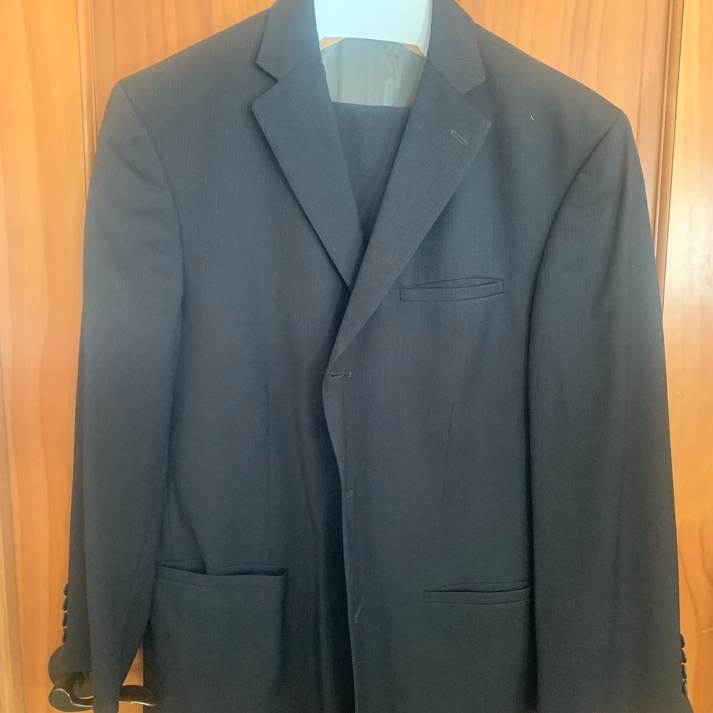 Geoffrey Beene Pinstripe Suit